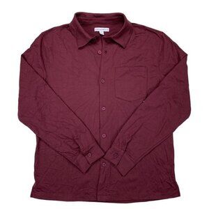 And Now This Mens Regular-Fit Solid Knit Shirt Size S